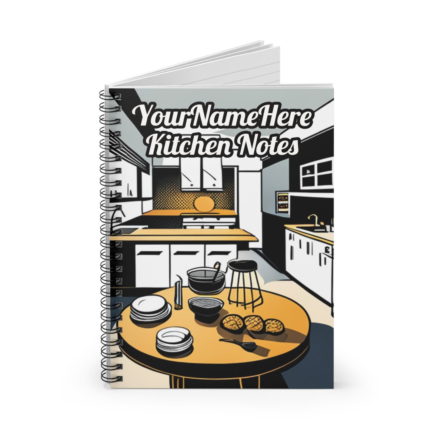 Personalized Kitchen Notes Notebook