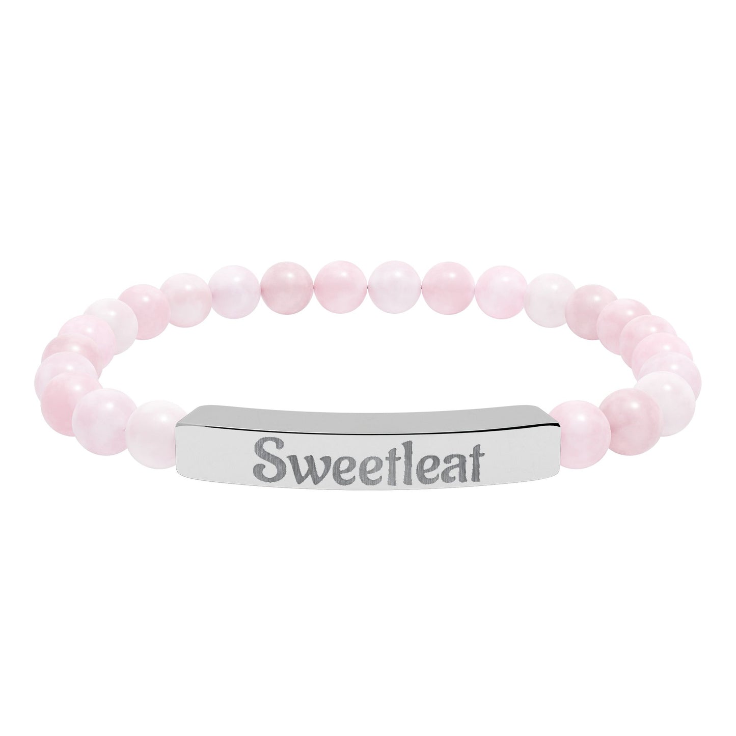 Engravable Natural Stone Bar Bracelet